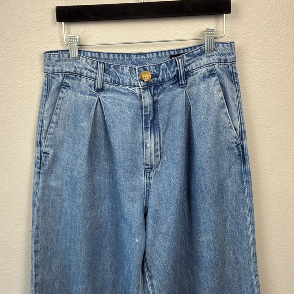 Blank NYC Light Blue Wide Leg Flare Jeans - Picture 4 of 10
